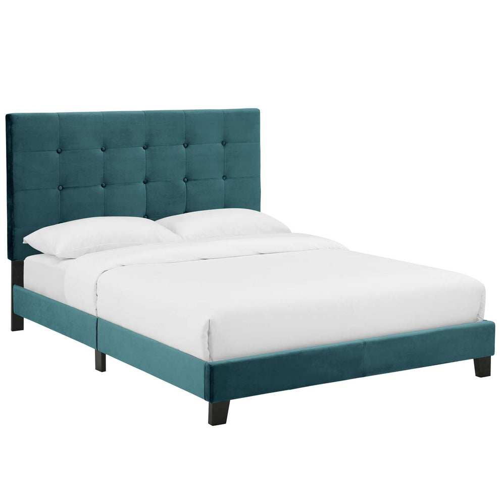 Modway Melanie Full Tufted Button Upholstered Performance Velvet Platform Bed - MOD-5819 | Beds | Modishstore - 6