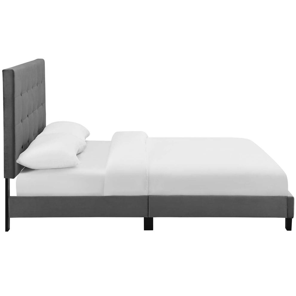 Modway Melanie King Tufted Button Upholstered Performance Velvet Platform Bed - MOD-5823 | Beds | Modishstore - 8
