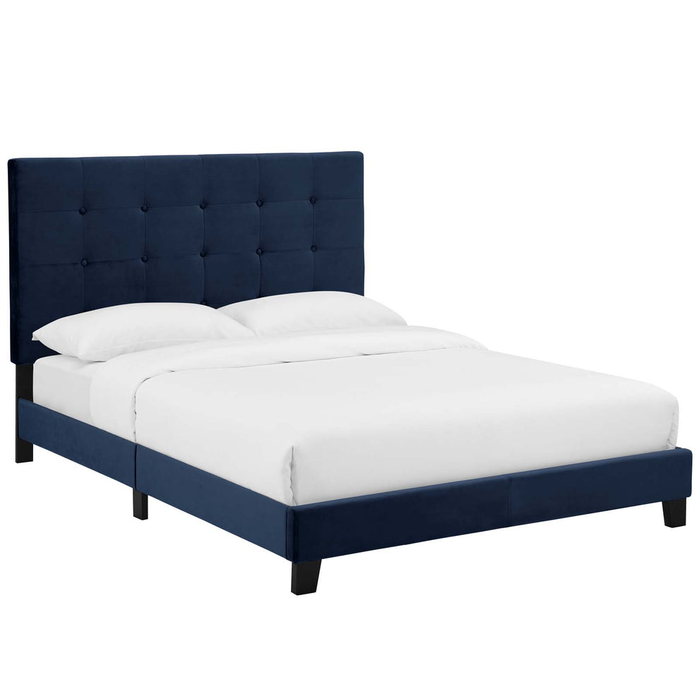 Modway Melanie King Tufted Button Upholstered Performance Velvet Platform Bed - MOD-5823 | Beds | Modishstore - 3