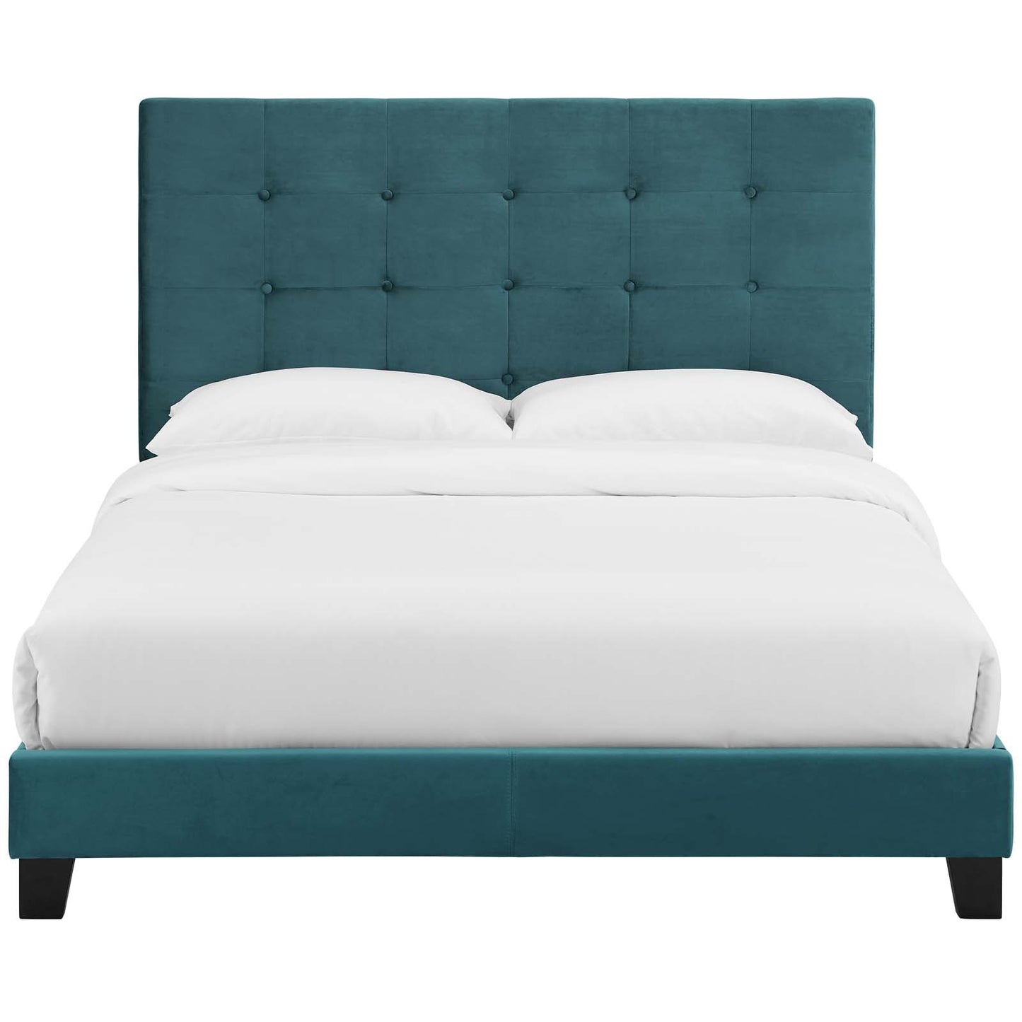 Modway Melanie King Tufted Button Upholstered Performance Velvet Platform Bed | Beds | Modishstore-8