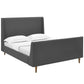 Modway Aubree Queen Upholstered Fabric Sleigh Platform Bed - MOD-5824 | Beds | Modishstore - 9