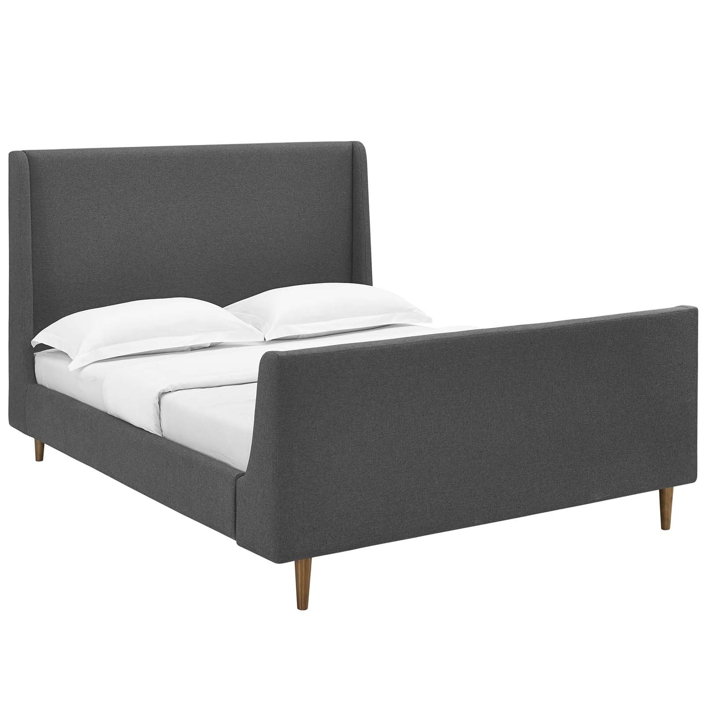 Modway Aubree Queen Upholstered Fabric Sleigh Platform Bed - MOD-5824 | Beds | Modishstore - 9