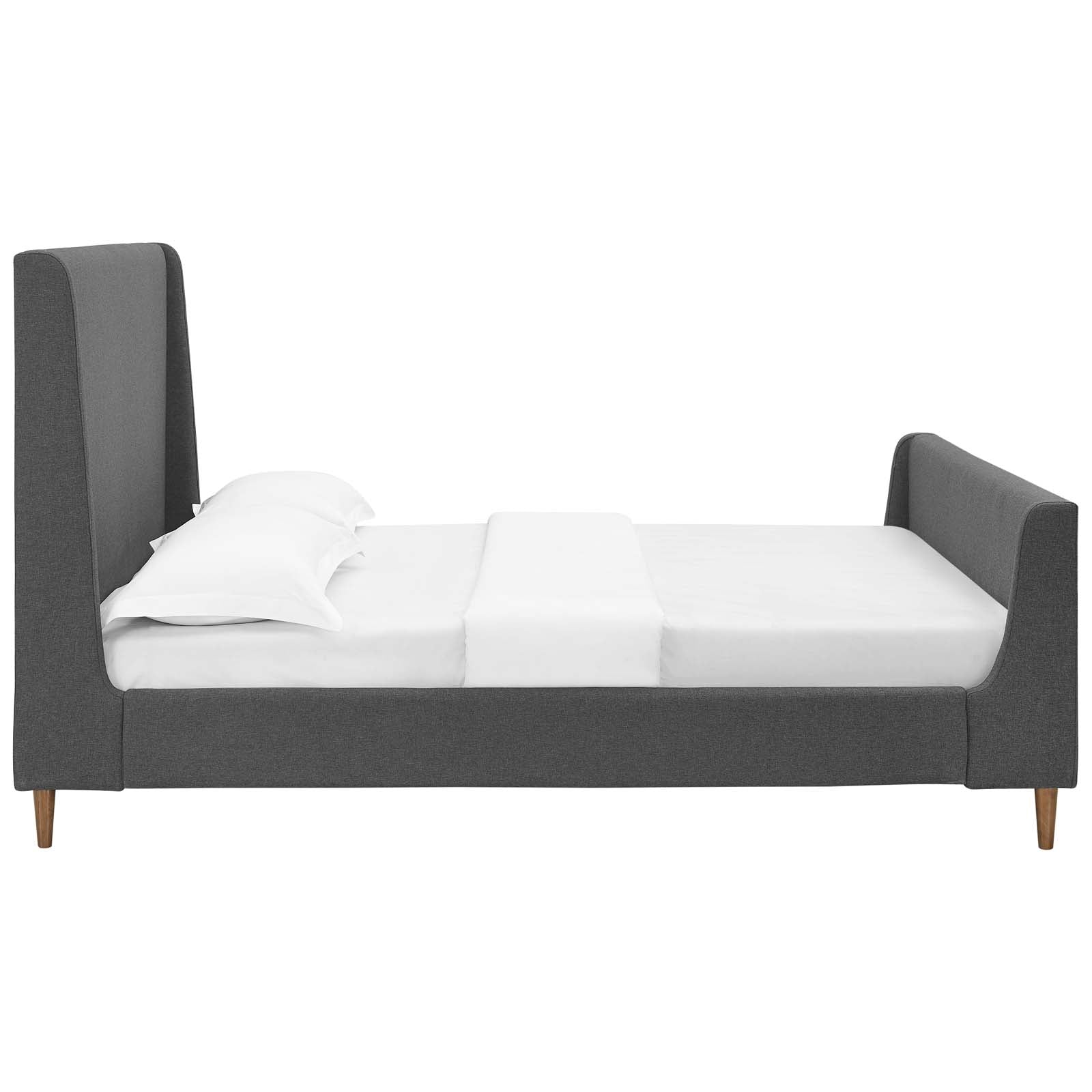 Modway Aubree Queen Upholstered Fabric Sleigh Platform Bed - MOD-5824 | Beds | Modishstore - 7