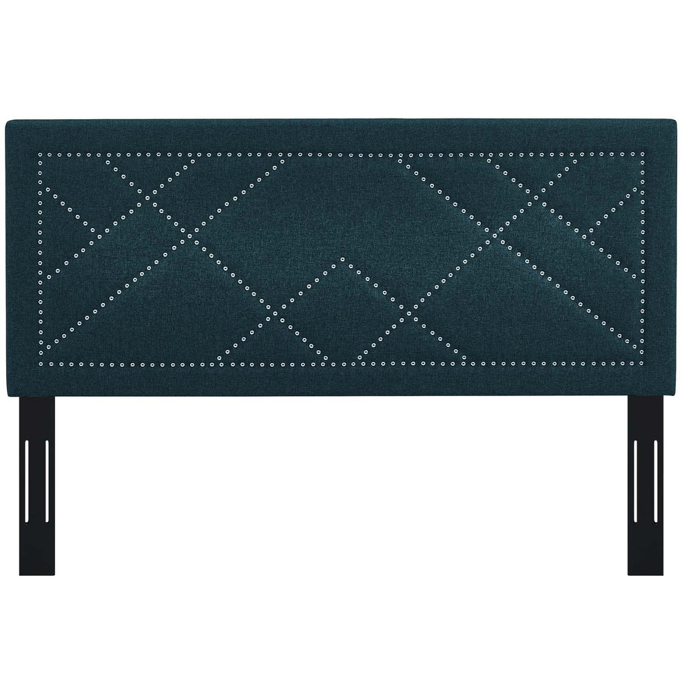 Modway Reese Nailhead Full / Queen Upholstered Linen Fabric Headboard - MOD-5844 | Headboards | Modishstore - 3