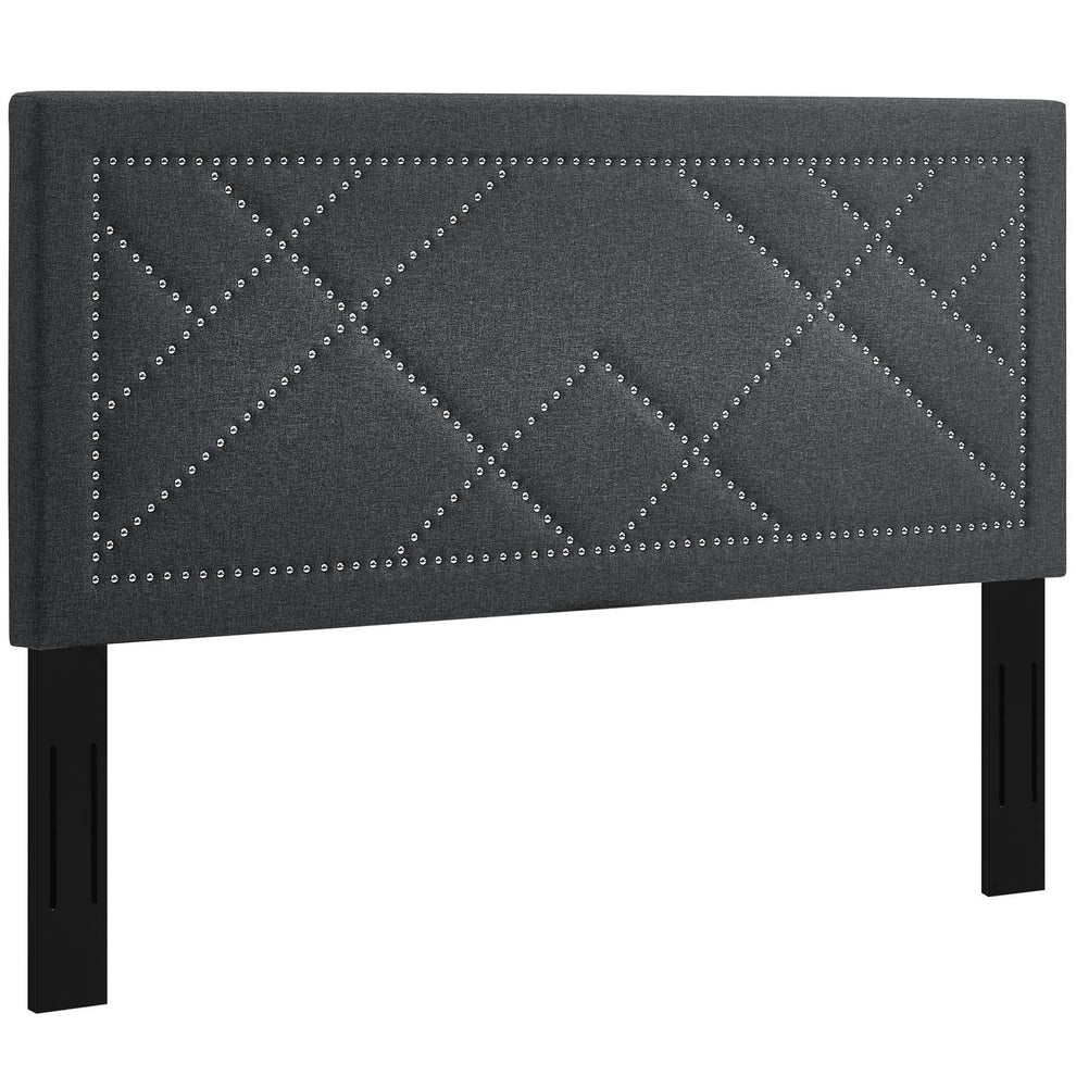 Modway Reese Nailhead Full / Queen Upholstered Linen Fabric Headboard - MOD-5844 | Headboards | Modishstore - 8