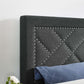Modway Reese Nailhead Full / Queen Upholstered Linen Fabric Headboard | Headboards | Modishstore-6