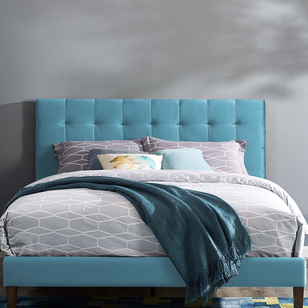Modway Paisley Tufted Full / Queen Upholstered Performance Velvet Headboard - MOD-5853 | Headboards | Modishstore - 9