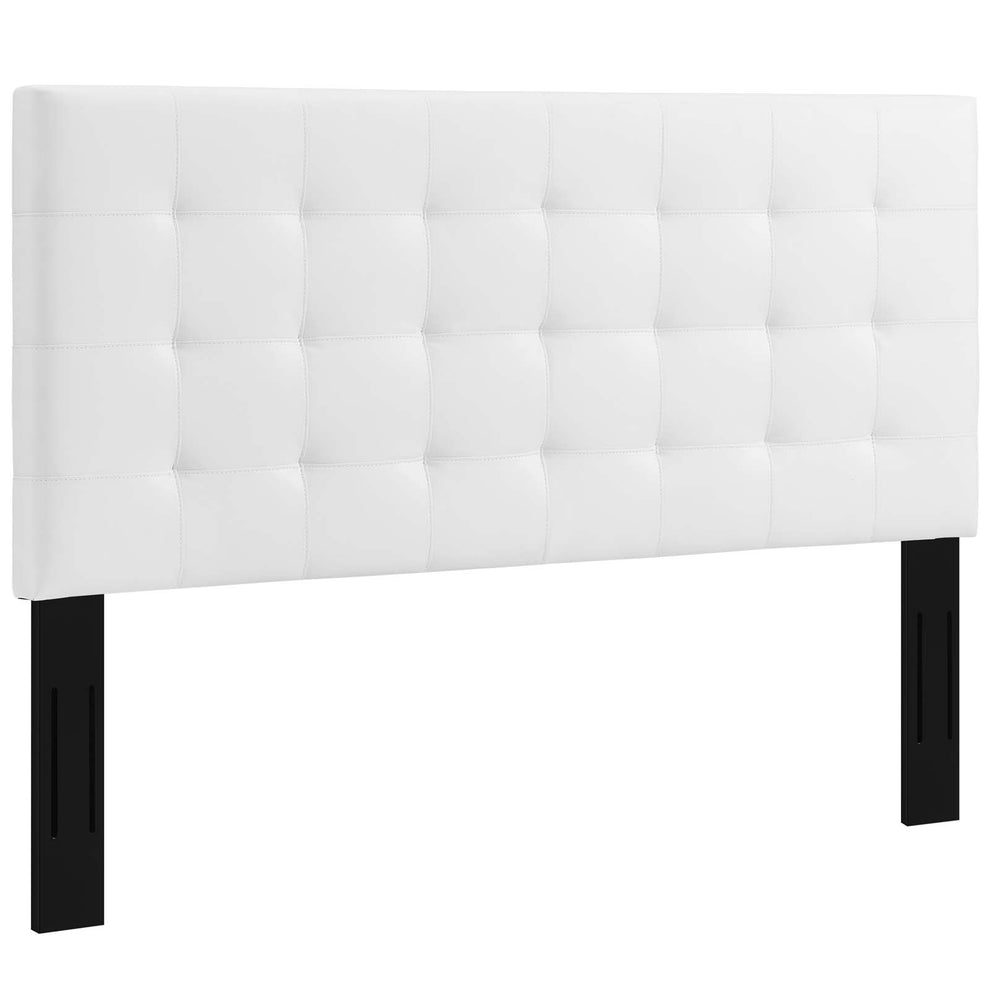 Modway Paisley Tufted Full / Queen Upholstered Faux Leather Headboard - MOD-5854 | Headboards | Modishstore - 7