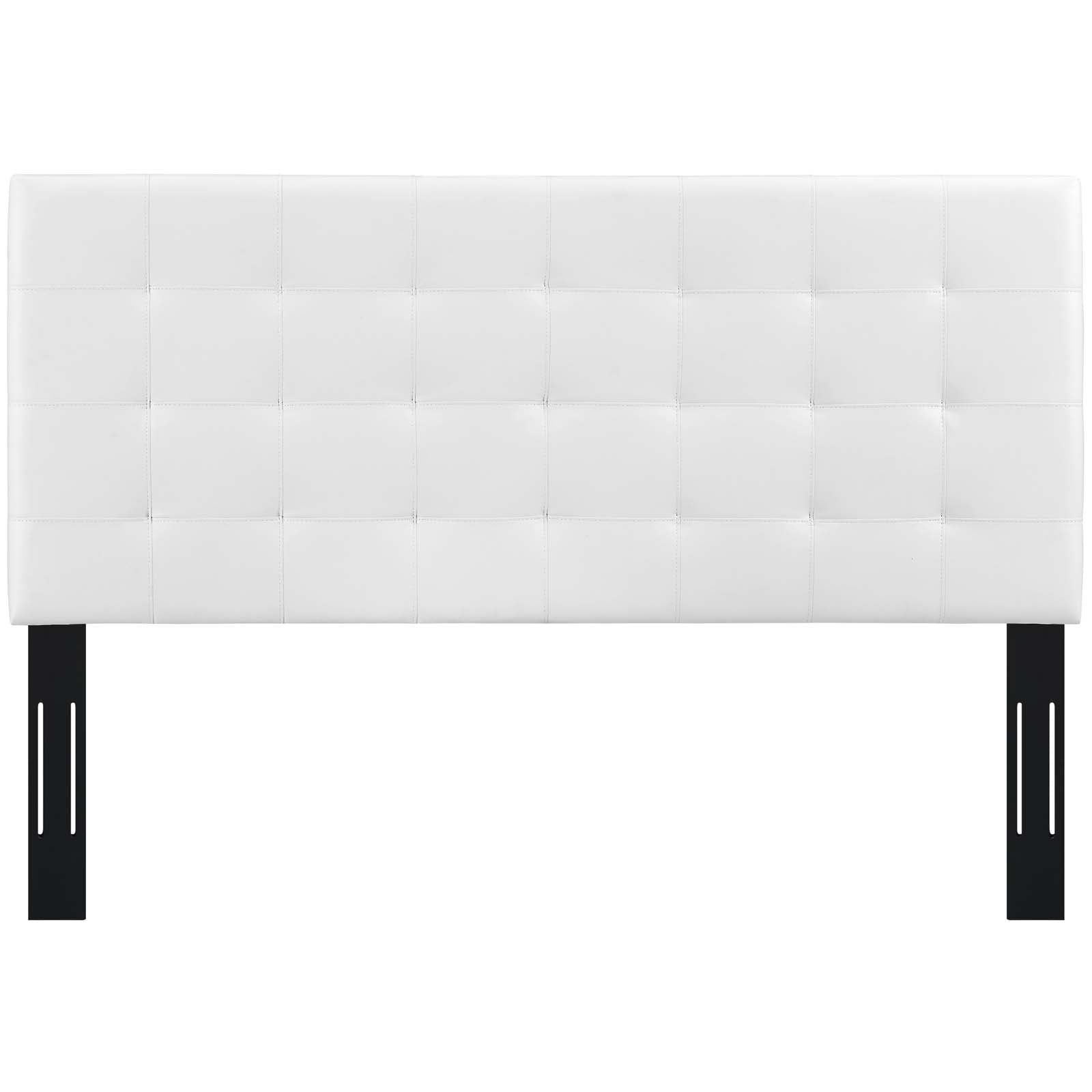 Modway Paisley Tufted Full / Queen Upholstered Faux Leather Headboard | Headboards | Modishstore-6