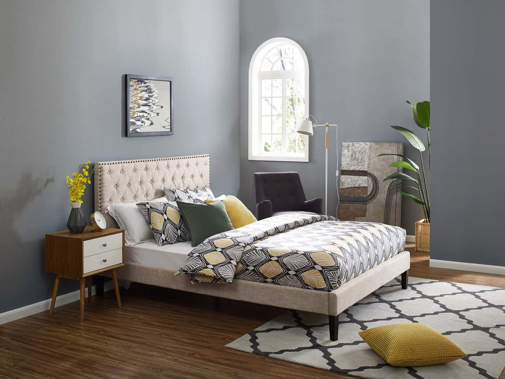 Modway Helena Tufted Twin Upholstered Linen Fabric Headboard - MOD-5858 | Headboards | Modishstore - 8