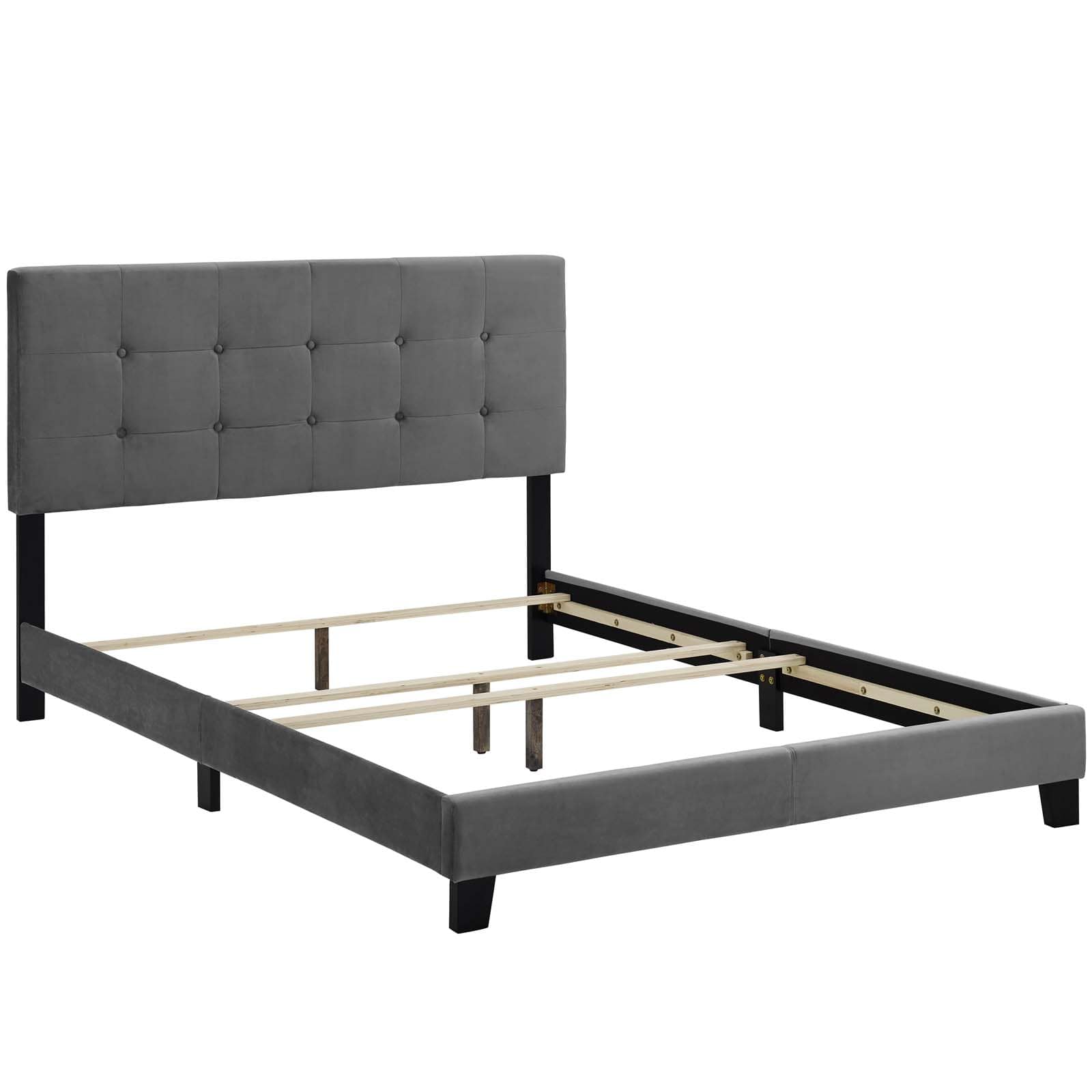 Modway Amira Full Upholstered Velvet Bed | Beds | Modishstore-3