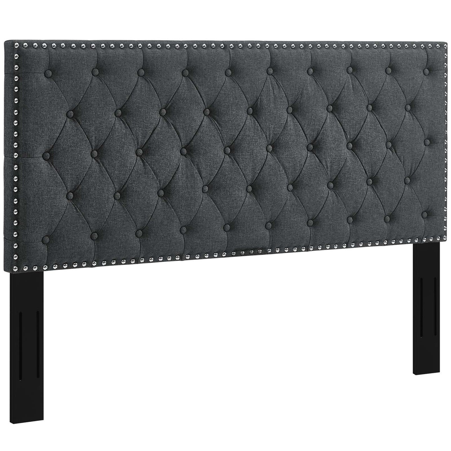 Helena Tufted Full / Queen Upholstered Linen Fabric Headboard By Modway - MOD-5860 | Headboards | Modishstore