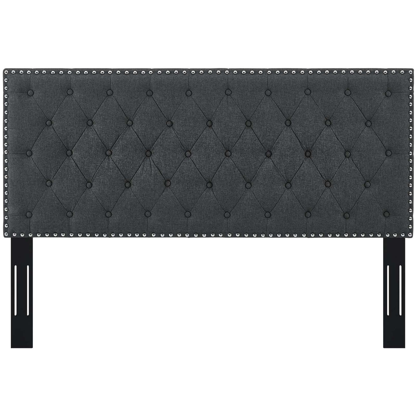 Helena Tufted Full / Queen Upholstered Linen Fabric Headboard By Modway - MOD-5860 | Headboards | Modishstore - 4