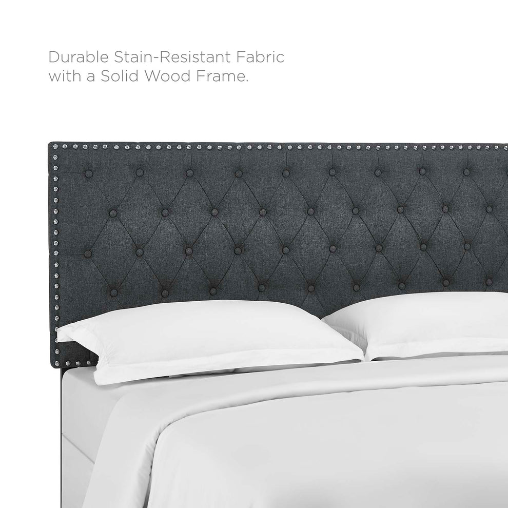 Helena Tufted Full / Queen Upholstered Linen Fabric Headboard By Modway - MOD-5860 | Headboards | Modishstore - 5