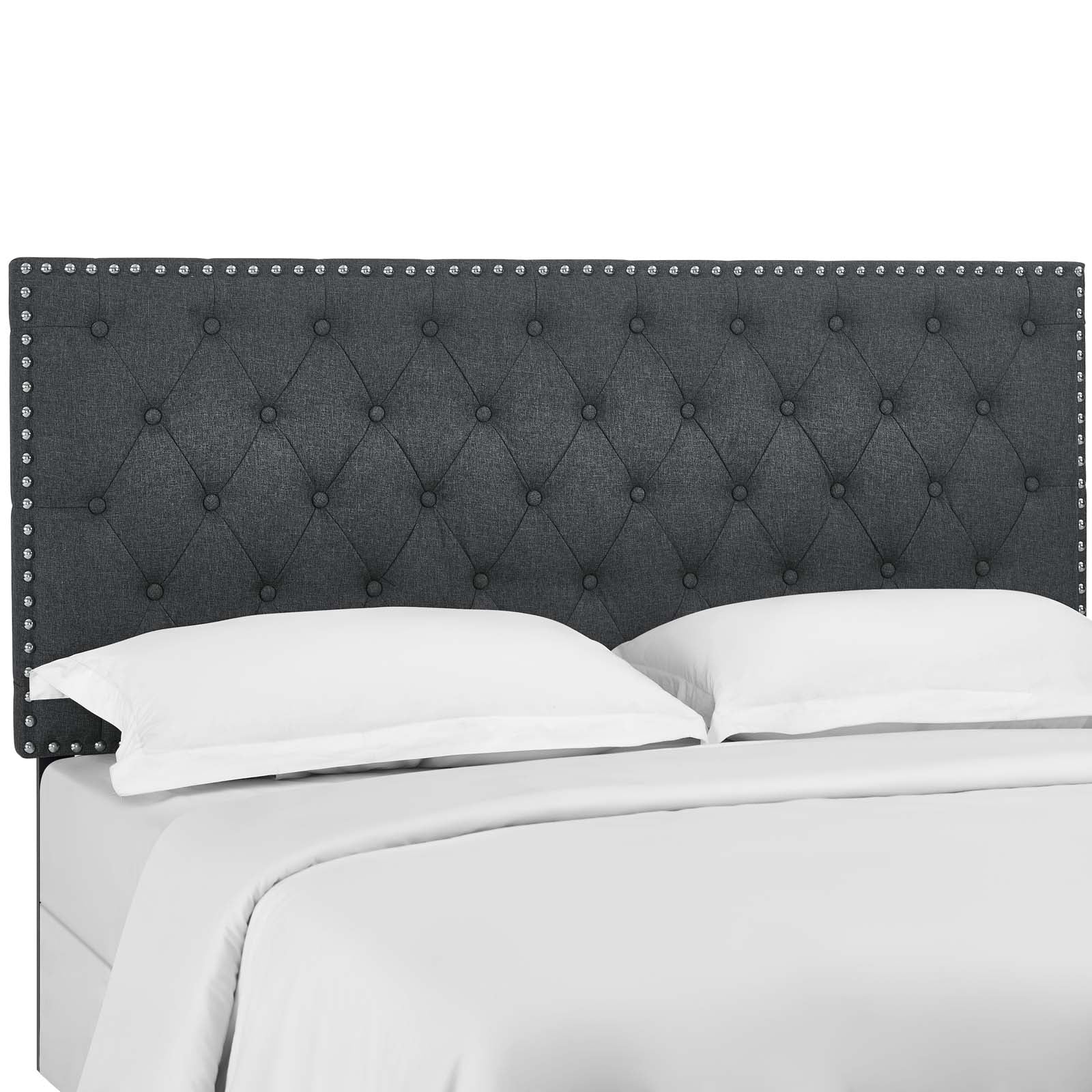 Modway Helena Tufted King and California King Upholstered Linen Fabric Headboard | Headboards | Modishstore-4
