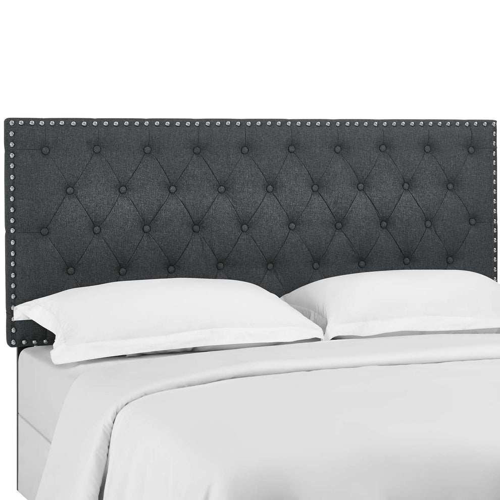 Modway Helena Tufted King and California King Upholstered Linen Fabric Headboard - MOD-5861 | Headboards | Modishstore - 2