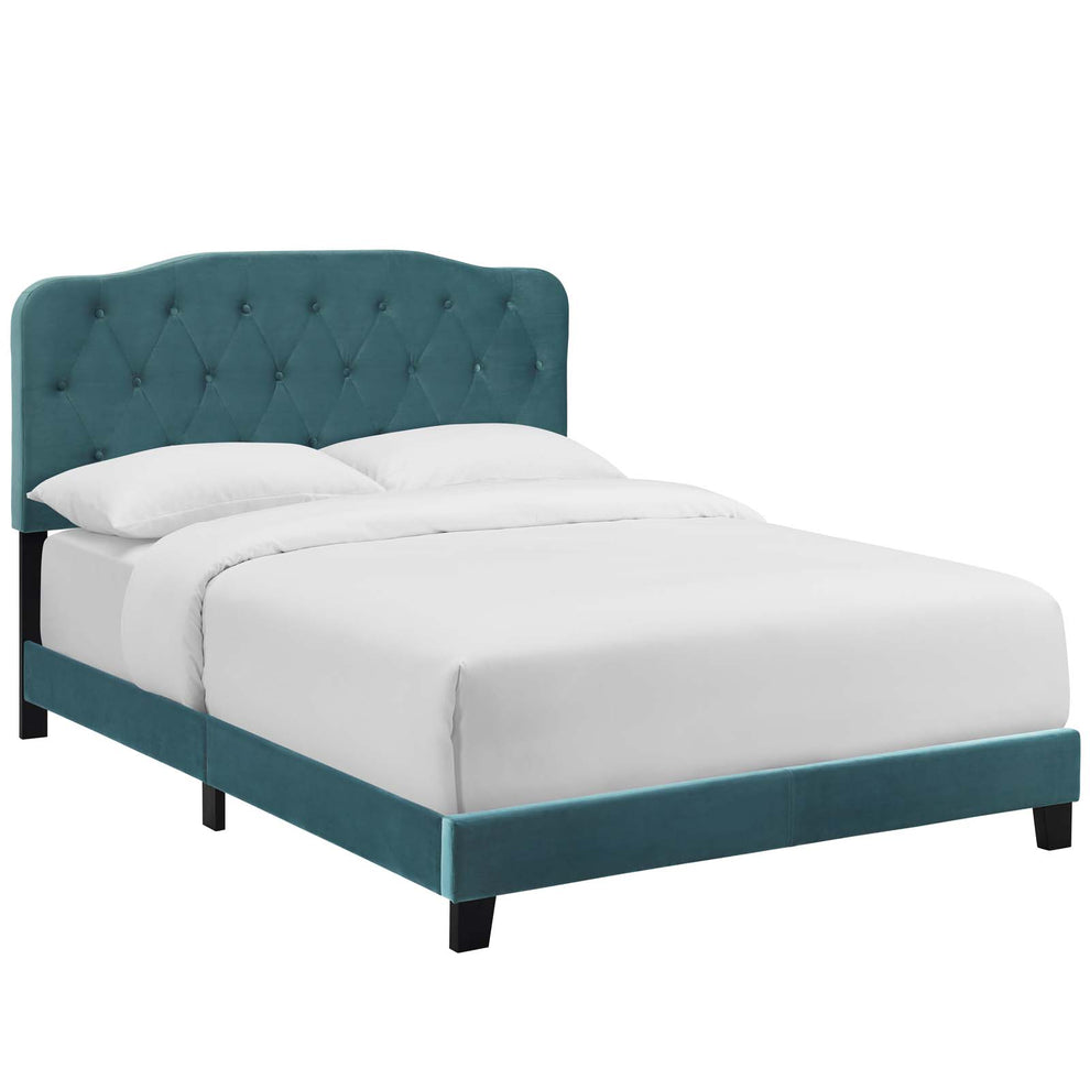 Modway Amelia Queen Performance Velvet Bed - MOD-5864 | Beds | Modishstore - 2