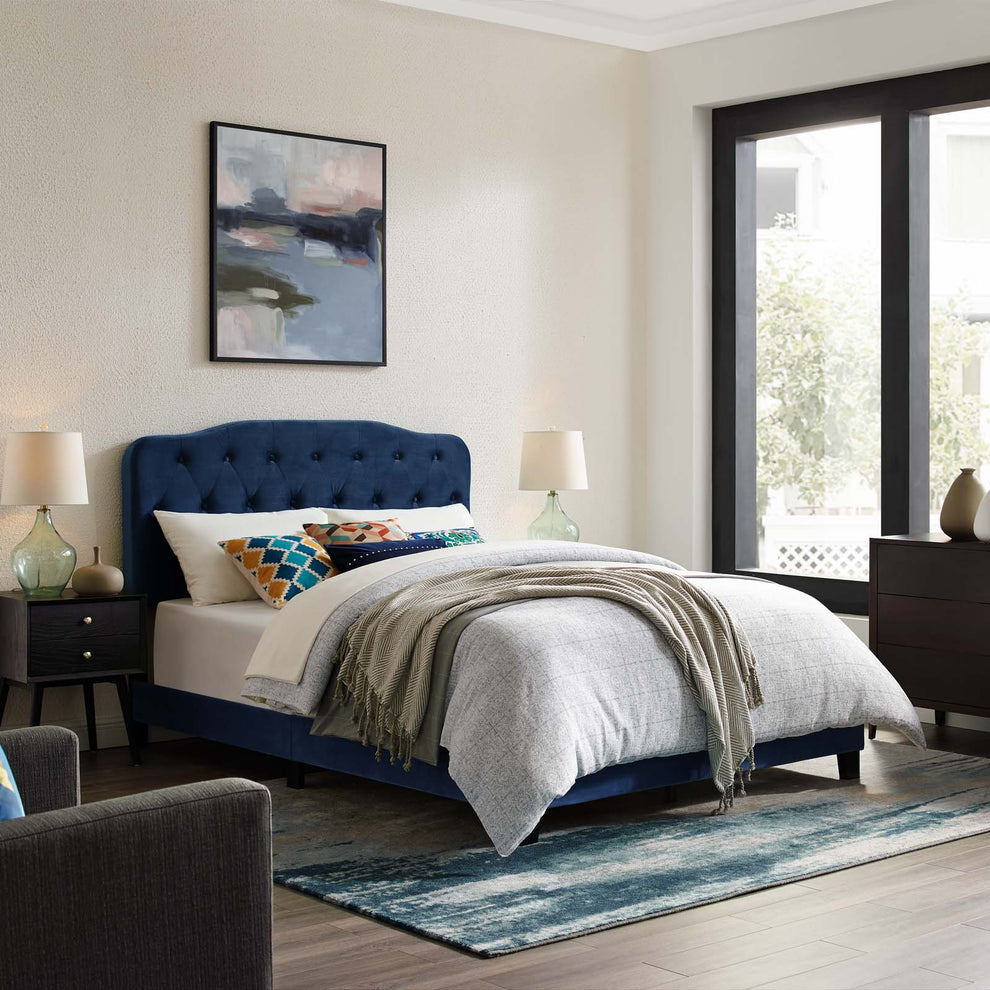 Amelia King Performance Velvet Bed By Modway - MOD-5865 | Beds | Modishstore - 7