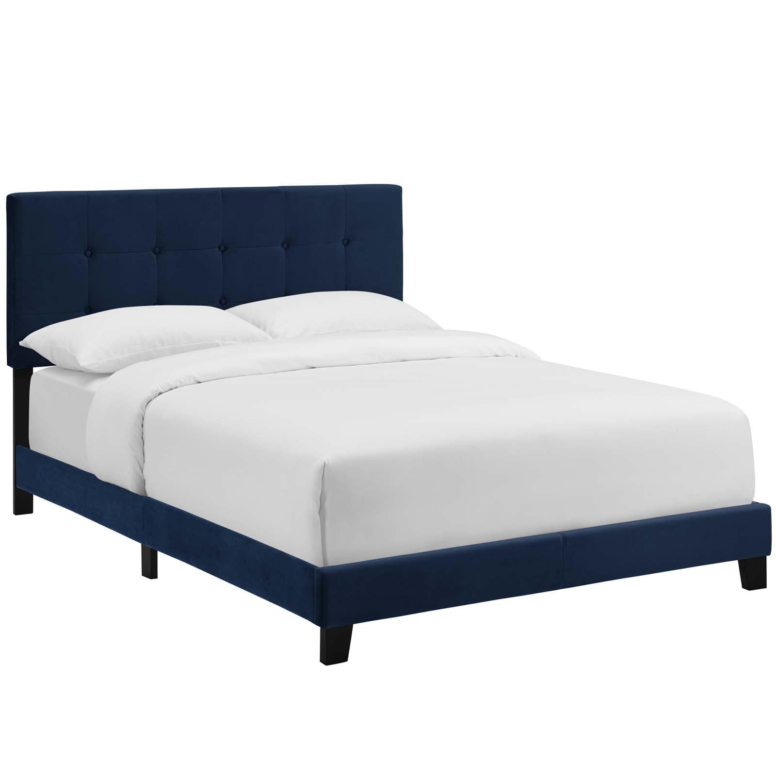Modway Amira King Upholstered Velvet Bed | Beds | Modishstore-11