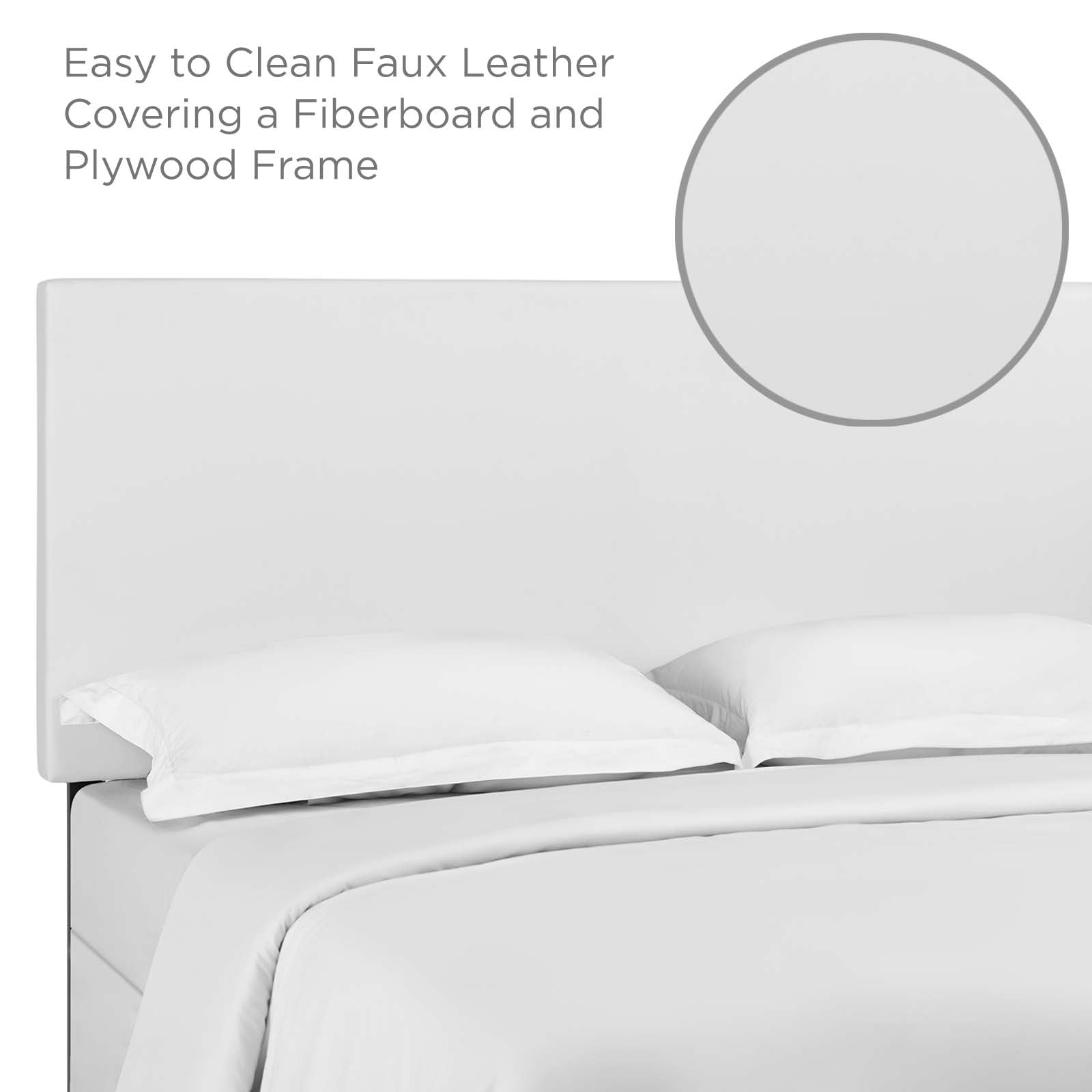 Taylor Twin Upholstered Faux Leather Headboard By Modway - MOD-5876 | Headboards | Modishstore - 6
