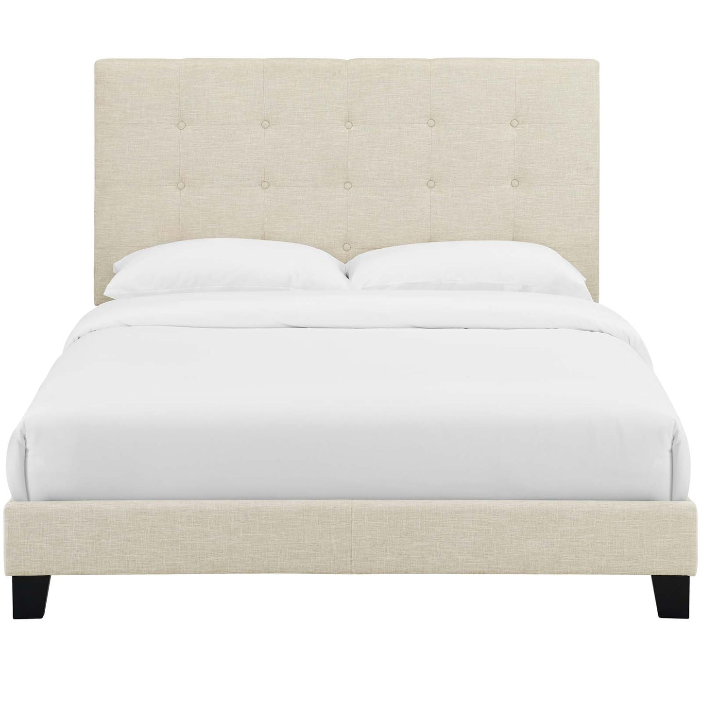 Modway Melanie Twin Tufted Button Upholstered Fabric Platform Bed | Beds | Modishstore-8