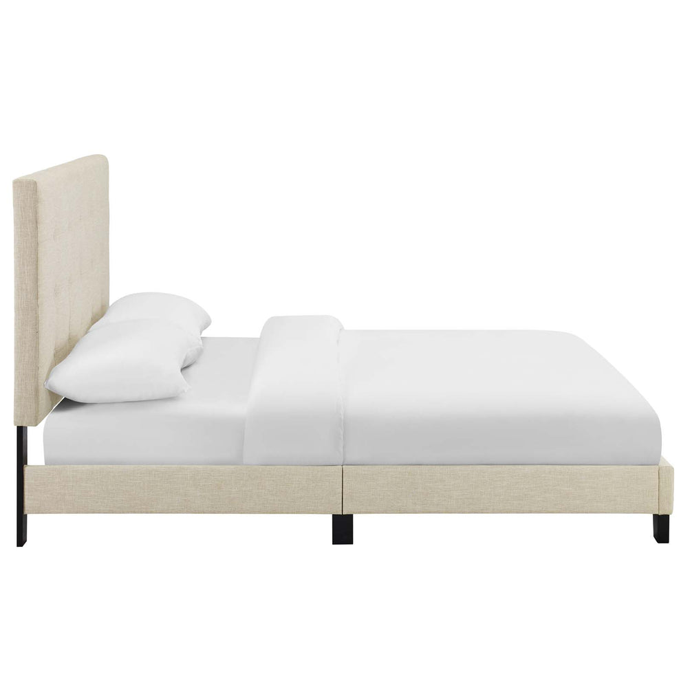 Modway Melanie Full Tufted Button Upholstered Fabric Platform Bed - MOD-5878 | Beds | Modishstore - 4