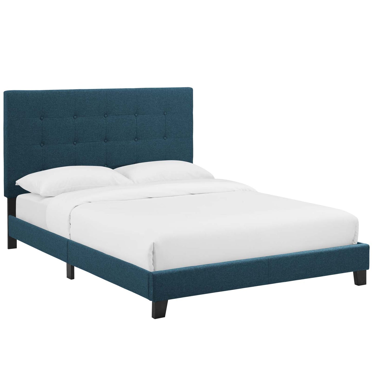 Modway Melanie Queen Tufted Button Upholstered Fabric Platform Bed - MOD-5879 | Beds | Modishstore - 3