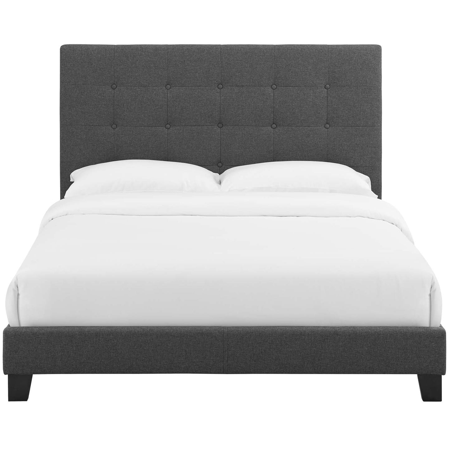 Modway Melanie Queen Tufted Button Upholstered Fabric Platform Bed - MOD-5879 | Beds | Modishstore - 18