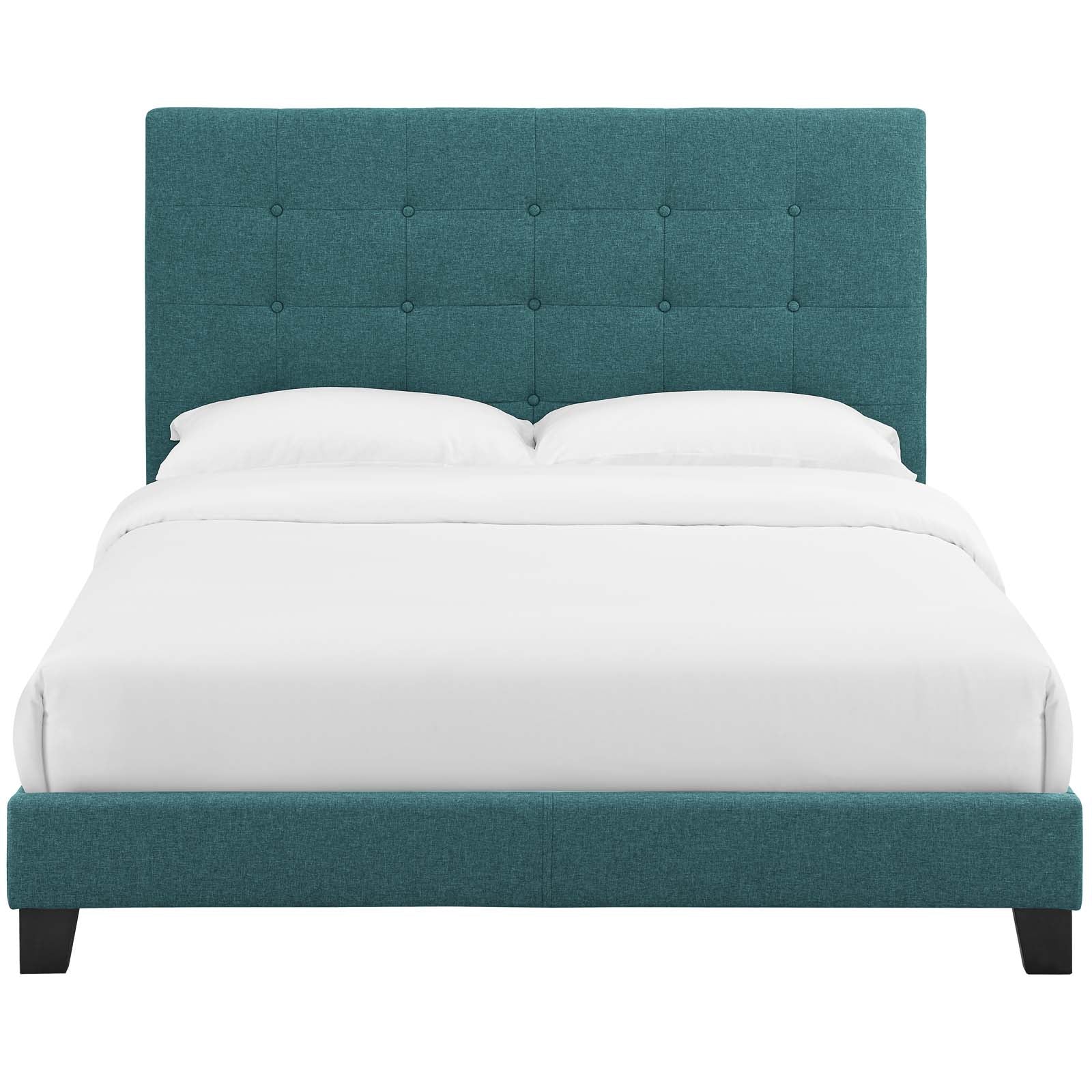 Modway Melanie Queen Tufted Button Upholstered Fabric Platform Bed - MOD-5879 | Beds | Modishstore - 21