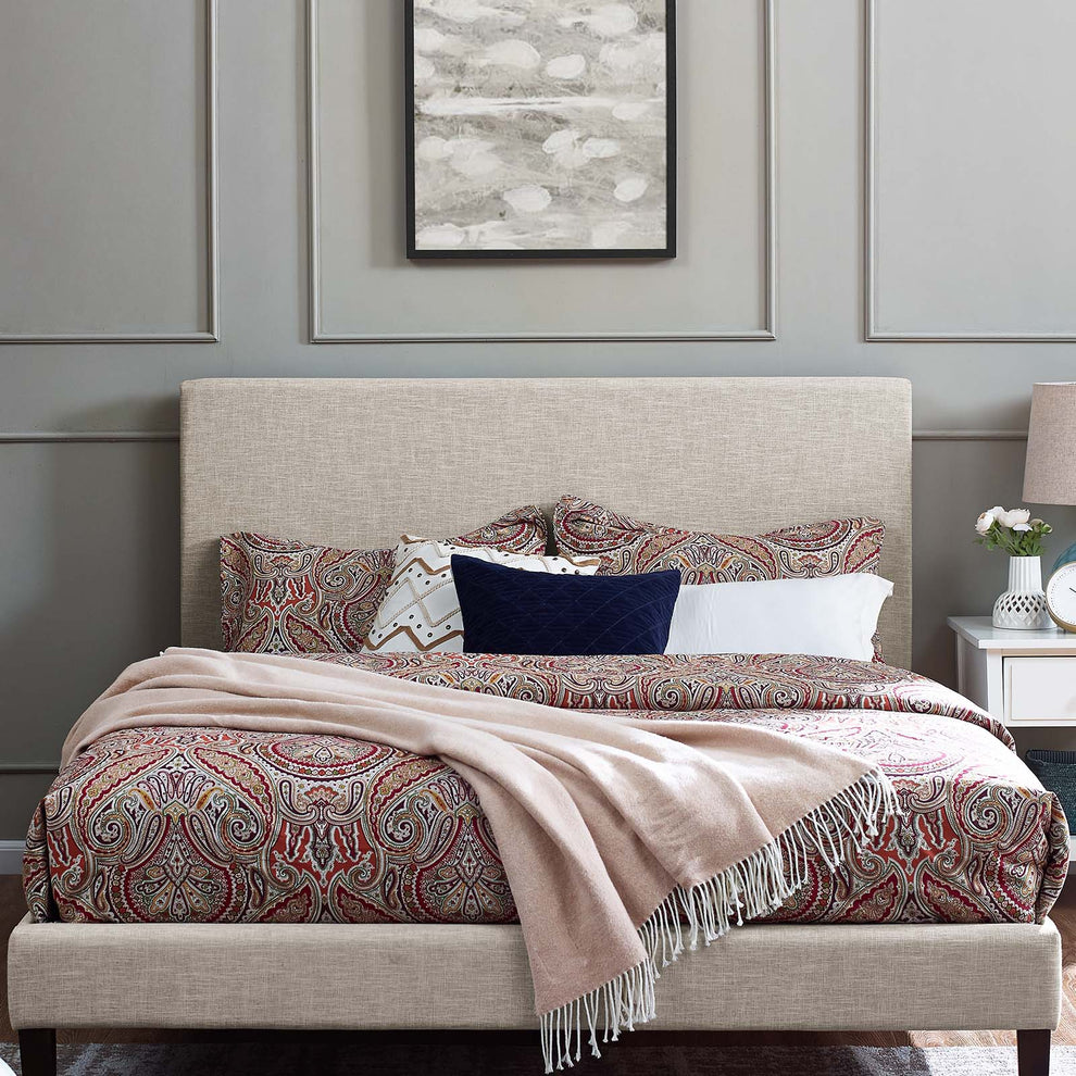 Modway Taylor Full / Queen Upholstered Linen Fabric Headboard - MOD-5880 | Headboards | Modishstore - 1