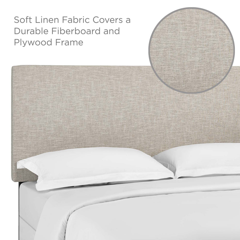 Taylor King and California King Upholstered Linen Fabric Headboard By Modway - MOD-5883 | Headboards | Modishstore - 7
