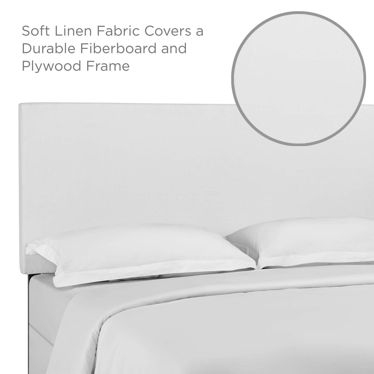 Taylor King and California King Upholstered Linen Fabric Headboard By Modway - MOD-5883 | Headboards | Modishstore - 14
