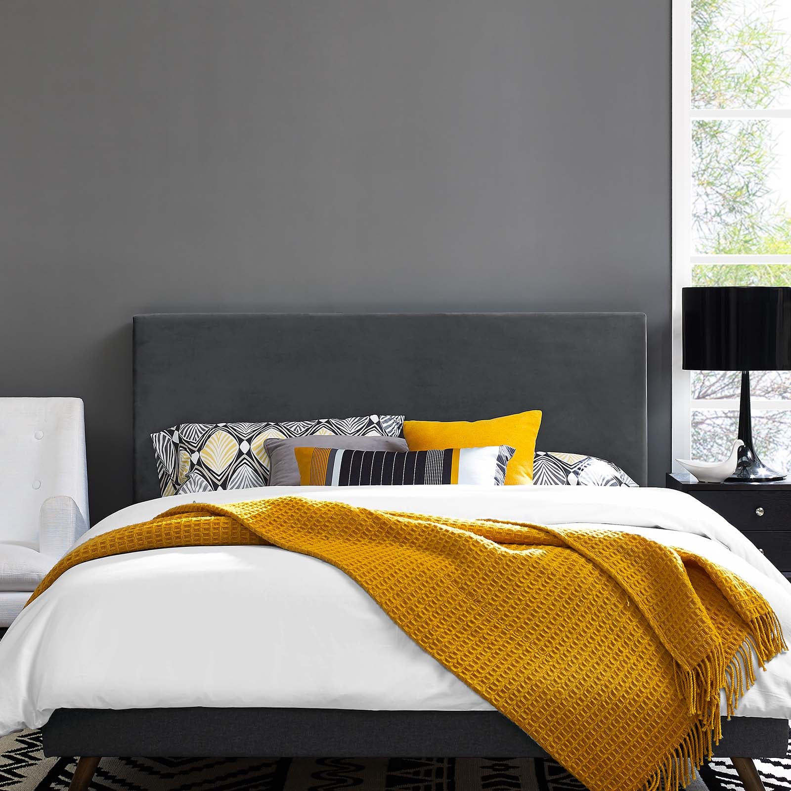 Modway Taylor King and California King Upholstered Performance Velvet Headboard - MOD-5884 | Headboards | Modishstore - 1