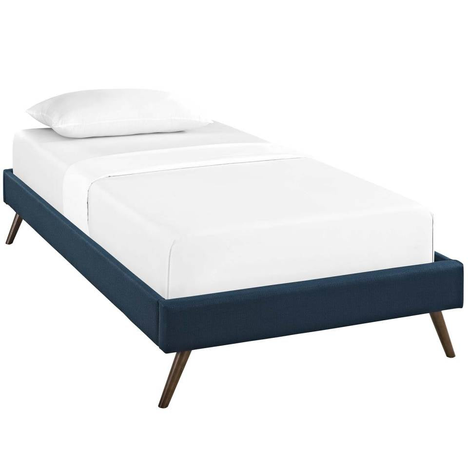 Modway Loryn Twin Fabric Bed Frame with Round Splayed Legs | Beds | Modishstore-3