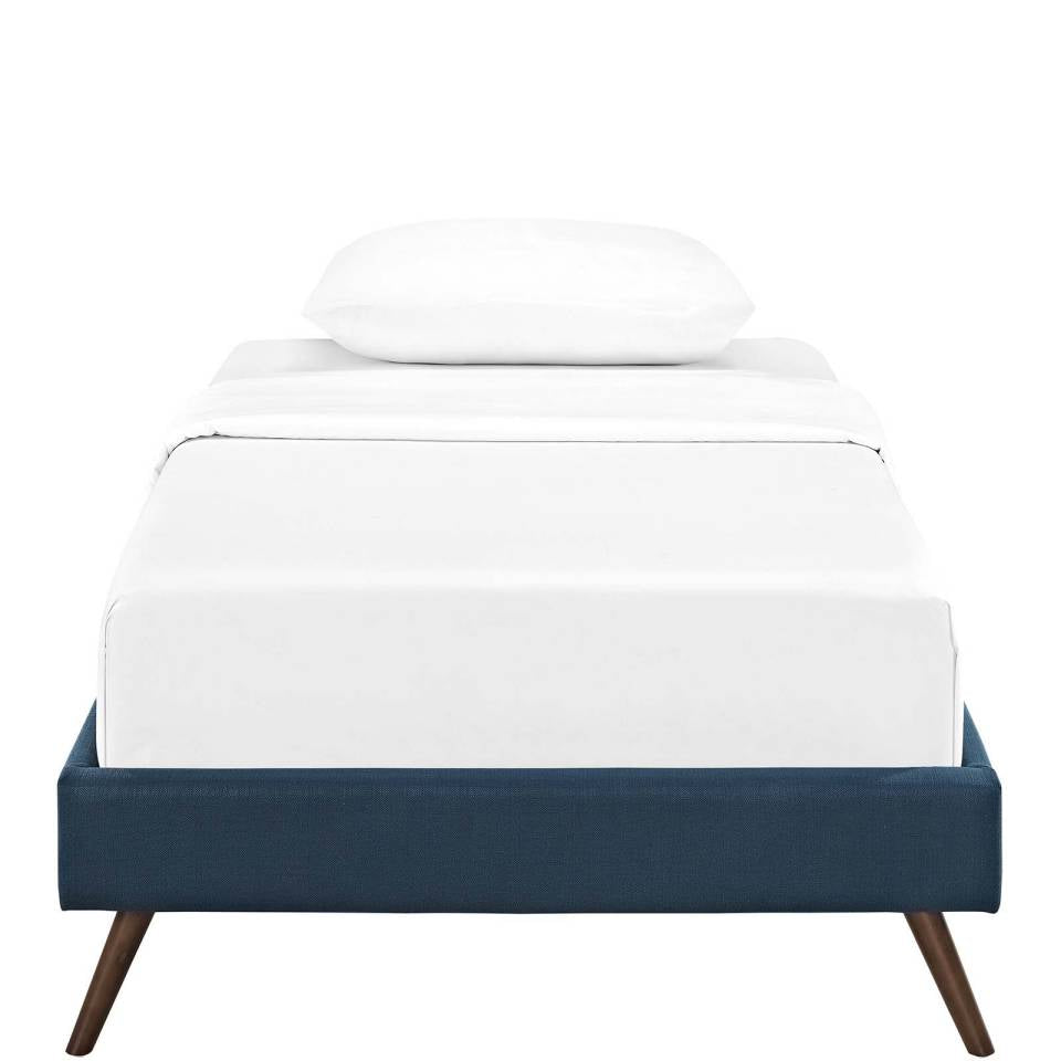 Modway Loryn Twin Fabric Bed Frame with Round Splayed Legs - MOD-5887 | Beds | Modishstore - 2