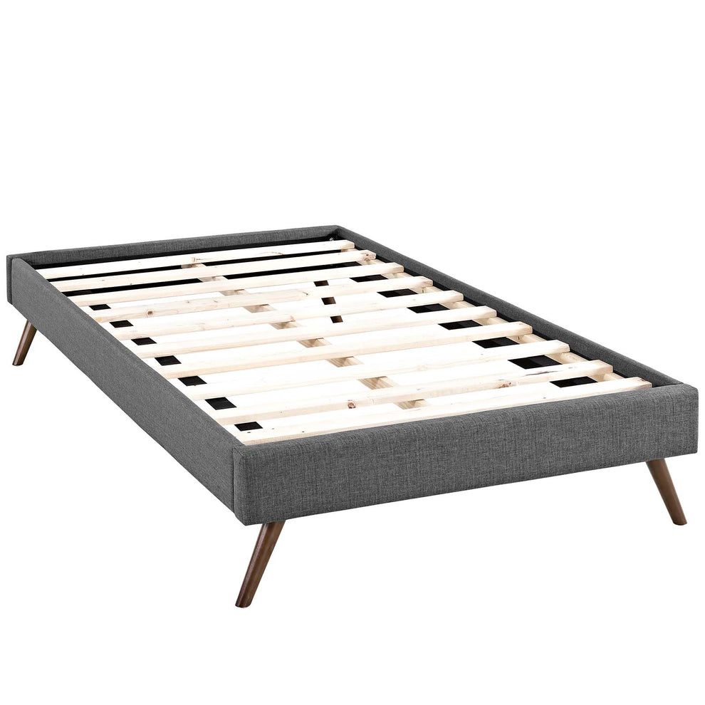 Modway Loryn Twin Fabric Bed Frame with Round Splayed Legs - MOD-5887 | Beds | Modishstore - 7