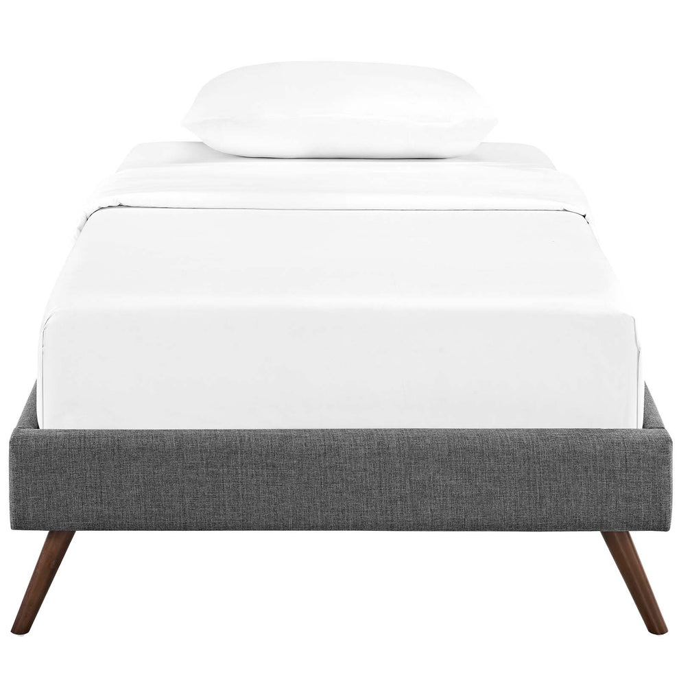Modway Loryn Twin Fabric Bed Frame with Round Splayed Legs - MOD-5887 | Beds | Modishstore - 9