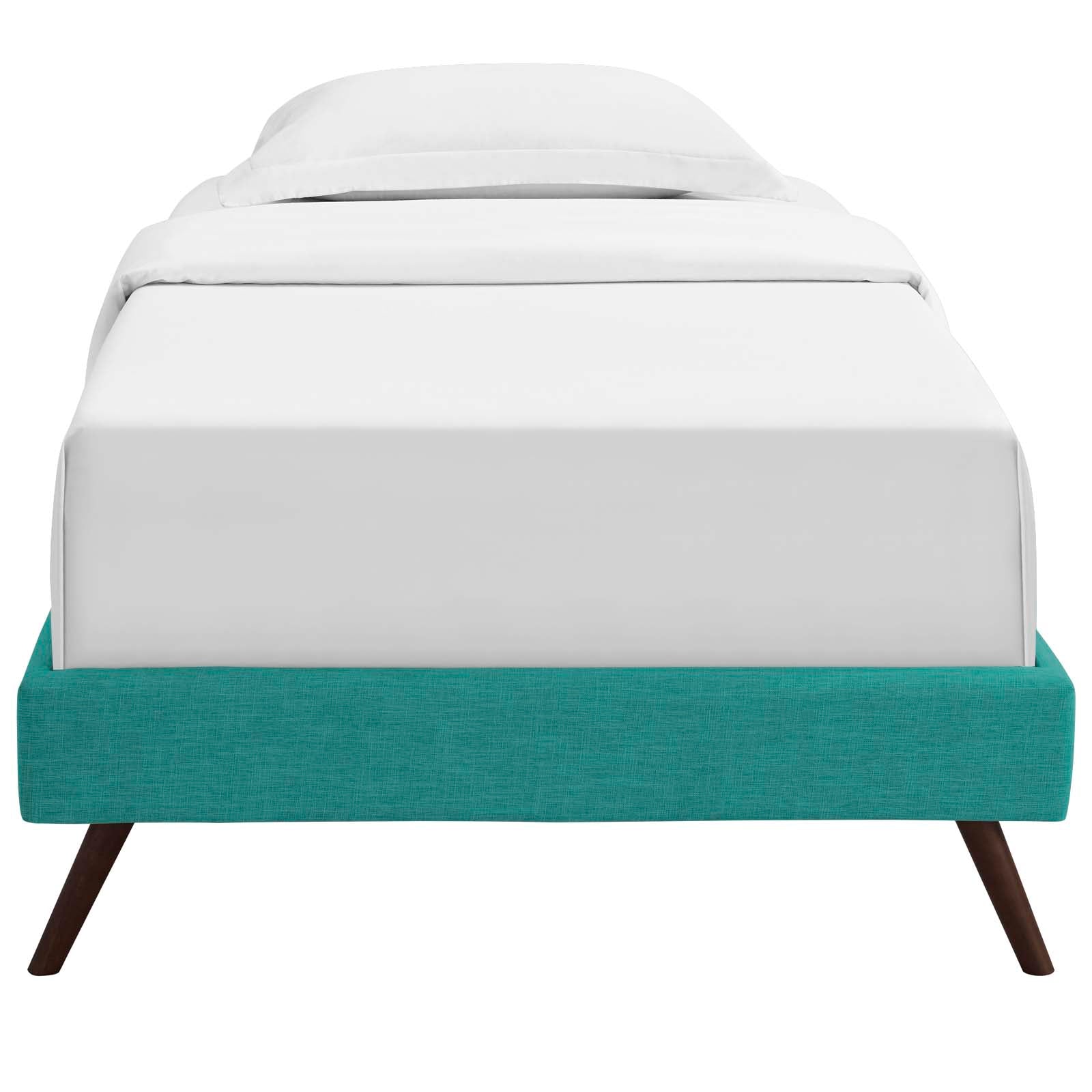 Modway Loryn Twin Fabric Bed Frame with Round Splayed Legs | Beds | Modishstore-17