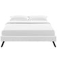 Modway Loryn Full Vinyl Bed Frame with Round Splayed Legs - MOD-5888 | Beds | Modishstore - 4