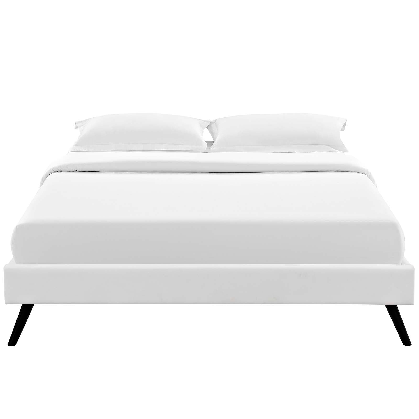 Modway Loryn Full Vinyl Bed Frame with Round Splayed Legs | Beds | Modishstore-4