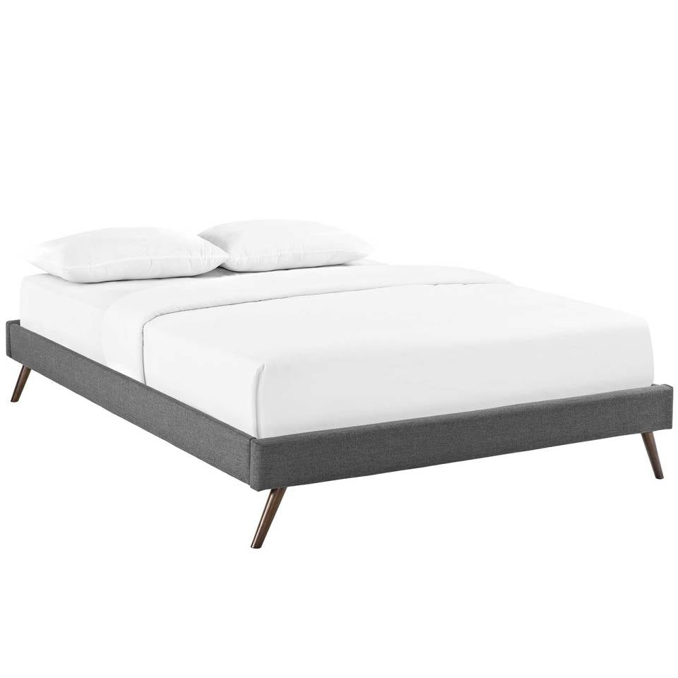 Modway Loryn Full Fabric Bed Frame with Round Splayed Legs | Beds | Modishstore-10