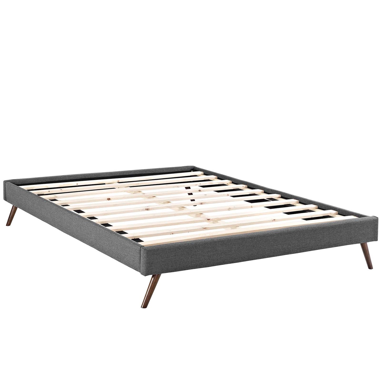 Modway Loryn Full Fabric Bed Frame with Round Splayed Legs | Beds | Modishstore-11