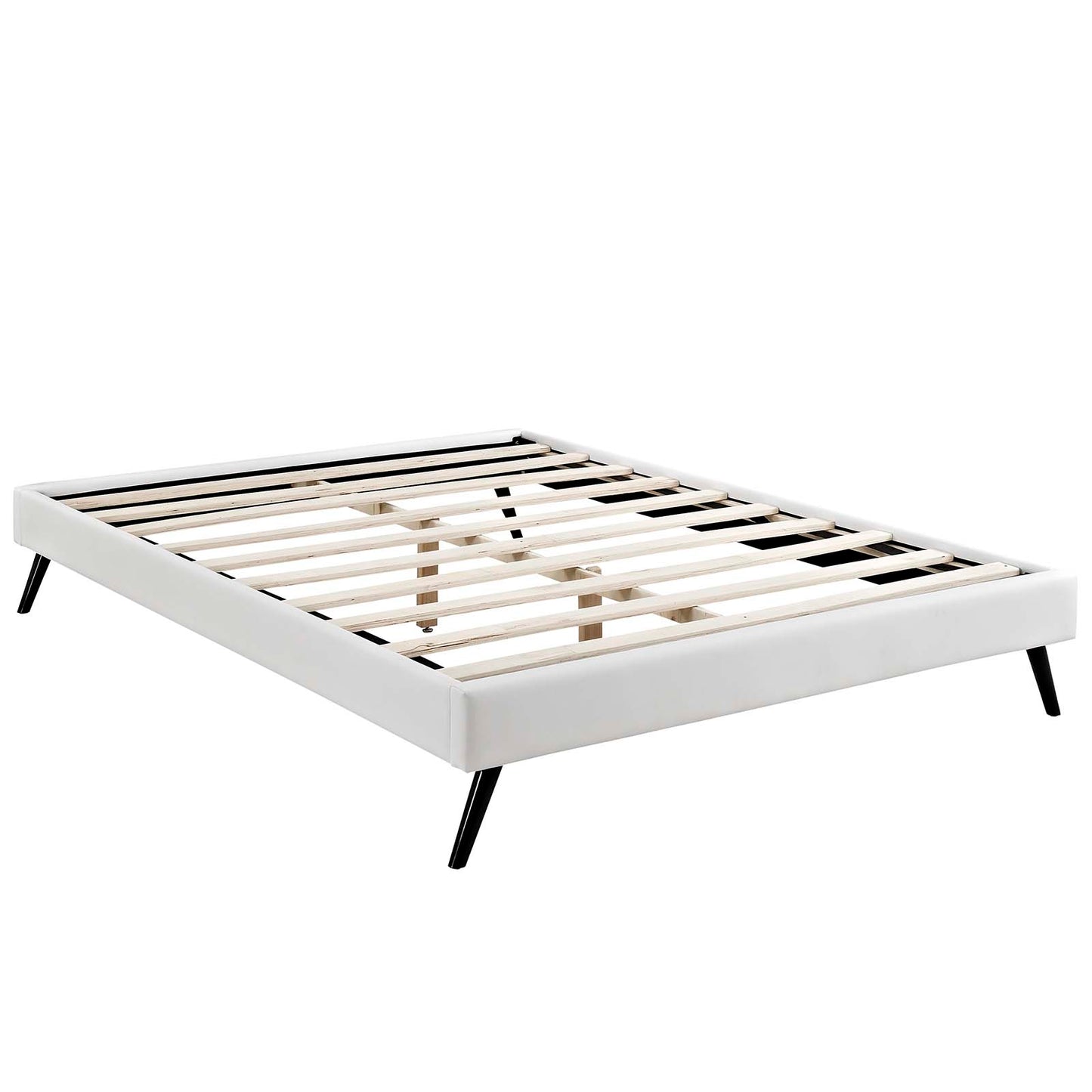 Modway Loryn Queen Vinyl Bed Frame with Round Splayed Legs - MOD-5890 | Beds | Modishstore - 3