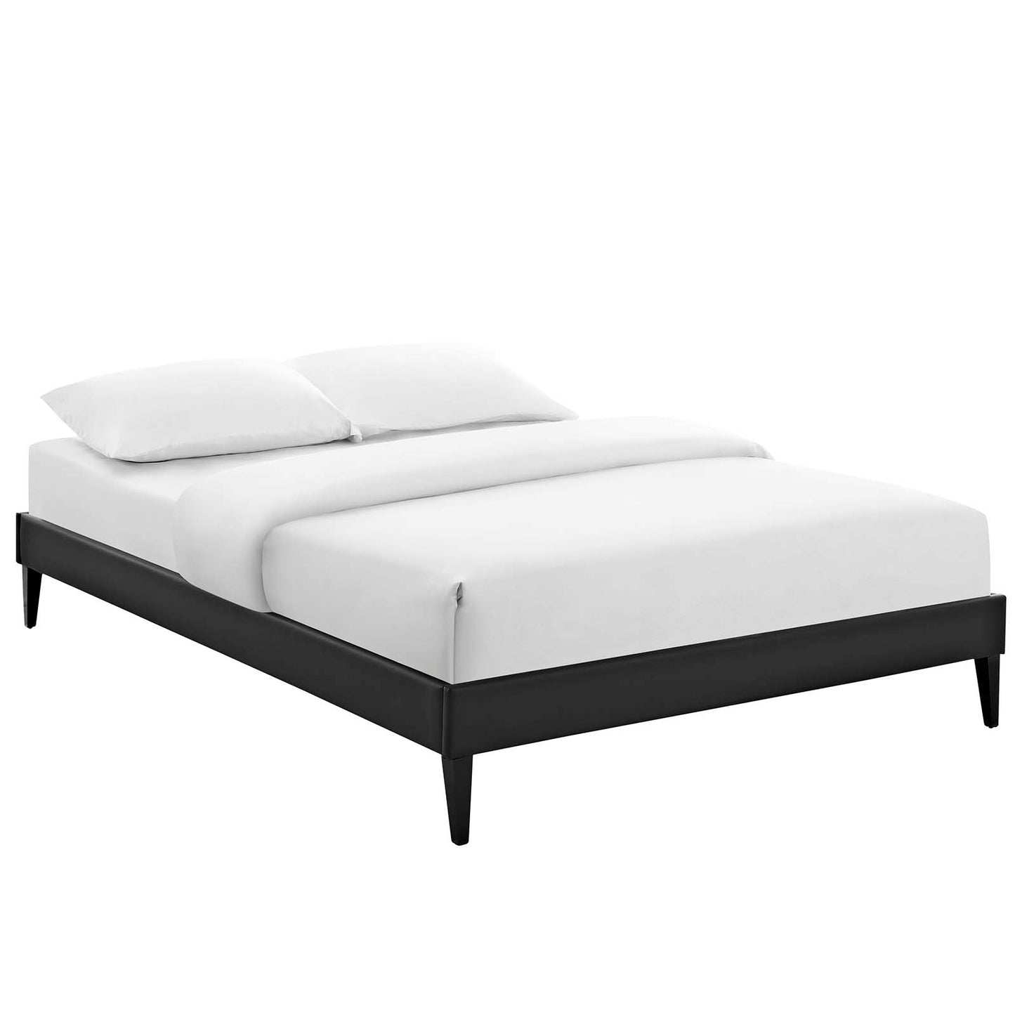 Modway Tessie Full Vinyl Bed Frame with Squared Tapered Legs | Beds | Modishstore-3
