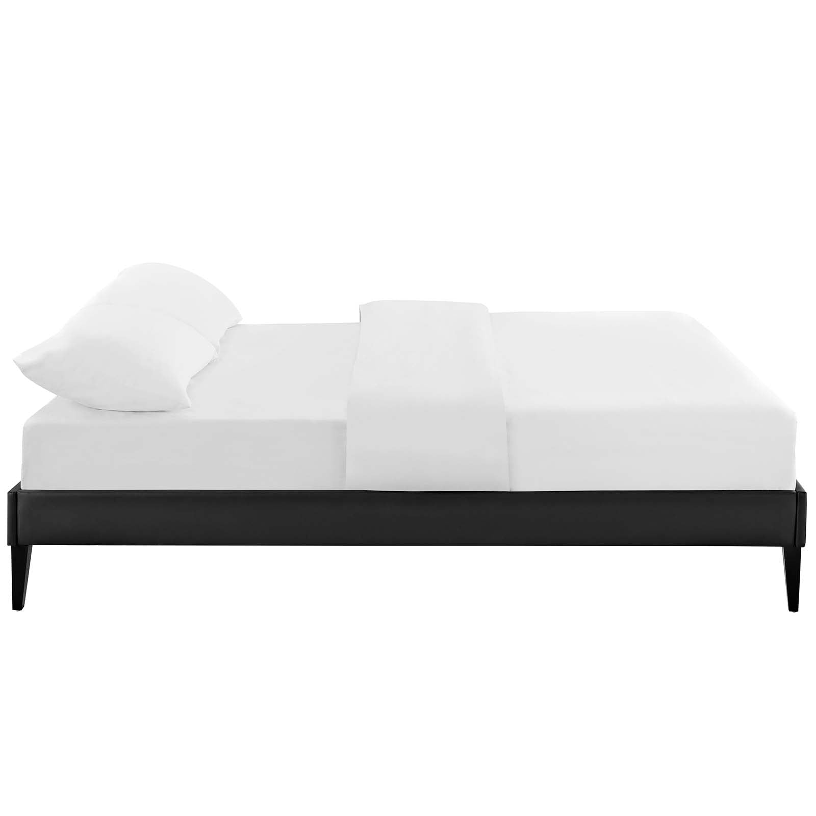 Modway Tessie Full Vinyl Bed Frame with Squared Tapered Legs | Beds | Modishstore-4