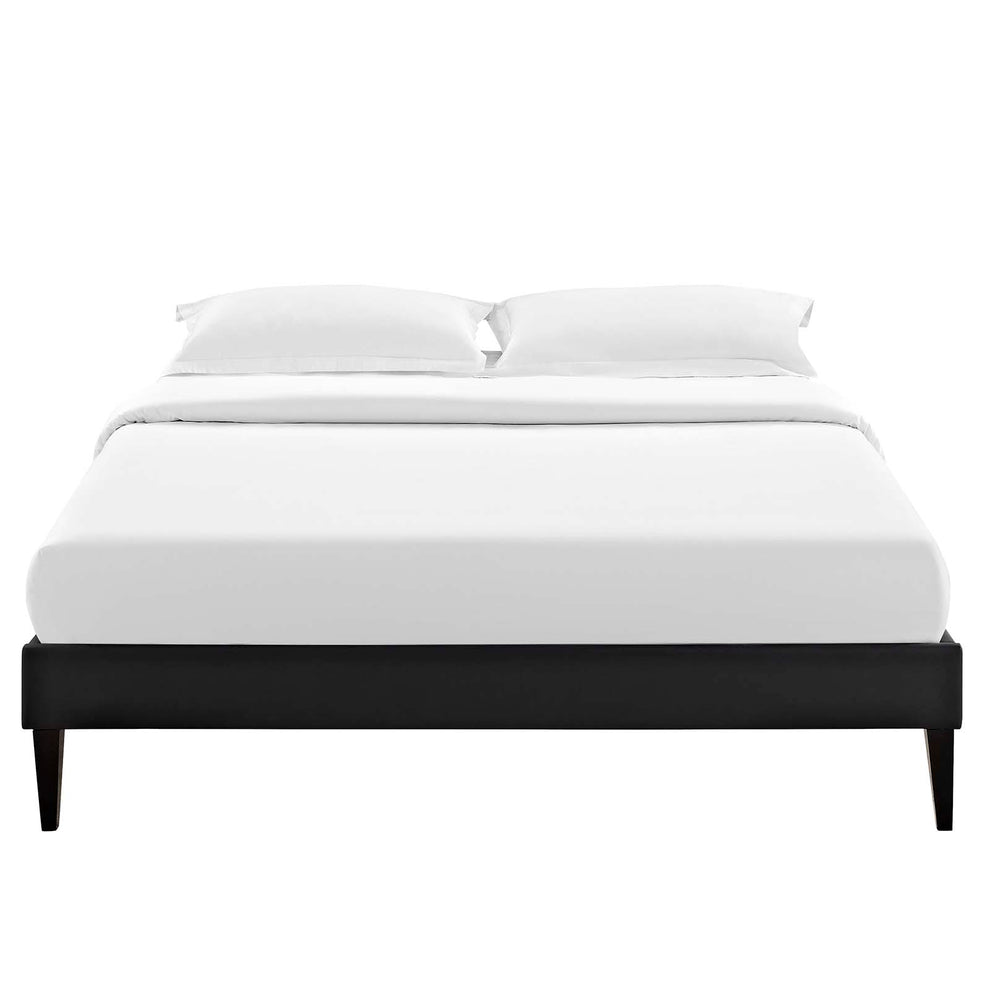 Modway Tessie Queen Vinyl Bed Frame with Squared Tapered Legs - MOD-5898 | Beds | Modishstore - 7