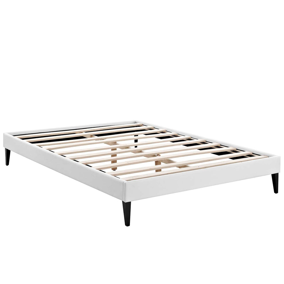 Modway Tessie Queen Vinyl Bed Frame with Squared Tapered Legs - MOD-5898 | Beds | Modishstore - 8