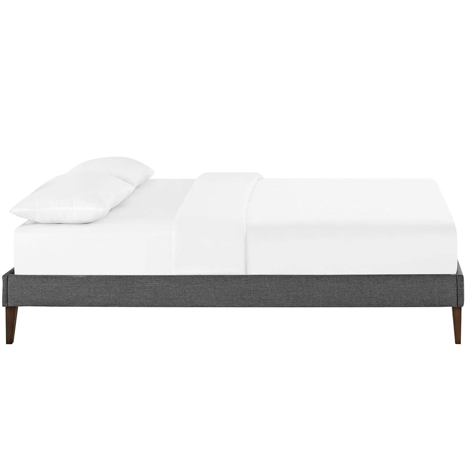 Tessie King Fabric Bed Frame with Squared Tapered Legs By Modway - MOD-5901 | Beds | Modishstore - 4