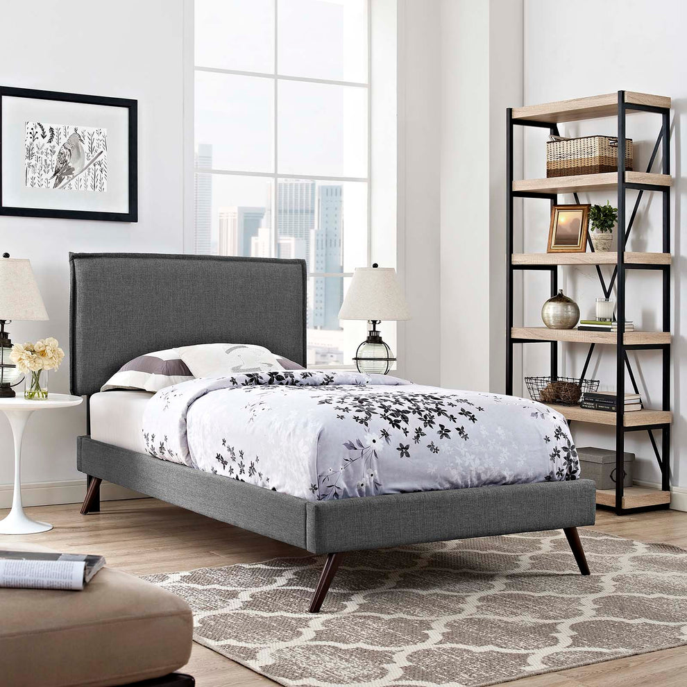Modway Amaris Twin Fabric Platform Bed - MOD-5902 | Beds | Modishstore - 1