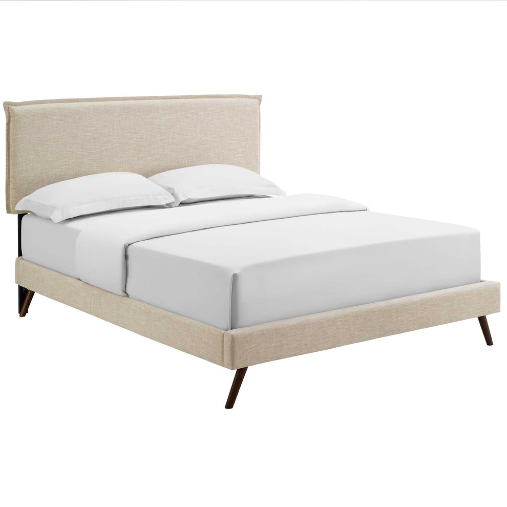 Amaris Queen Fabric Platform Bed with Round Splayed Legs By Modway - MOD-5904 | Beds | Modishstore - 2